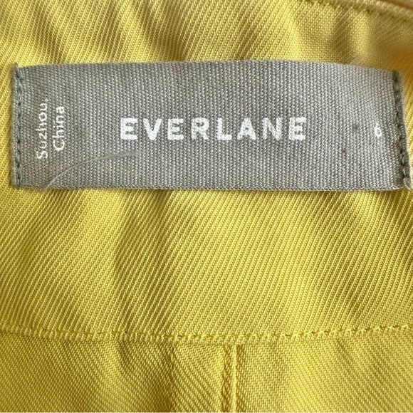 Everlane Japanese GoWeave Wrap Dress Short Sleeve Mini Yellow Size 6 Summer - Picture 8 of 8